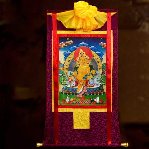 Yellow Jambhala Thangka