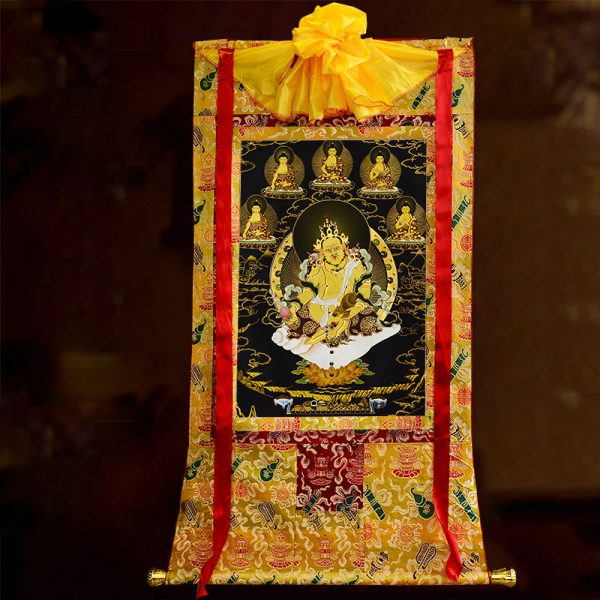 Yellow Jambhala Thangka