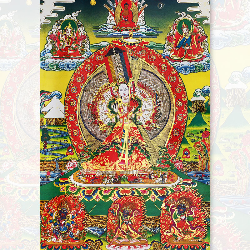 White Parasol Buddha Thangka