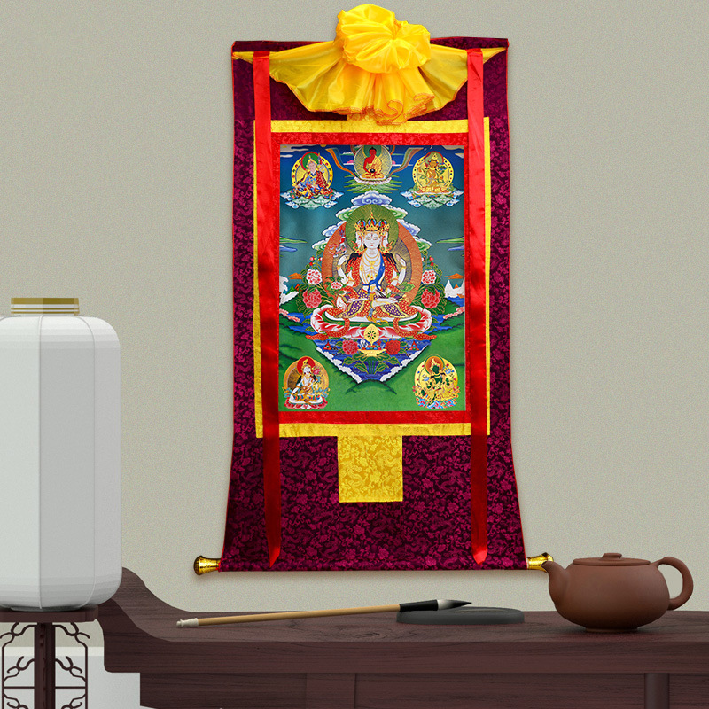 Printed Tibetan Dorje Shyampa Wall Art – Zen Buddhist Decor for Home, Study & Entrance - Image 3