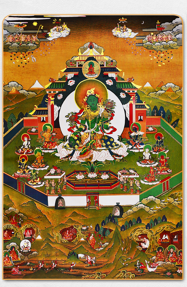 Green Tara Thangka