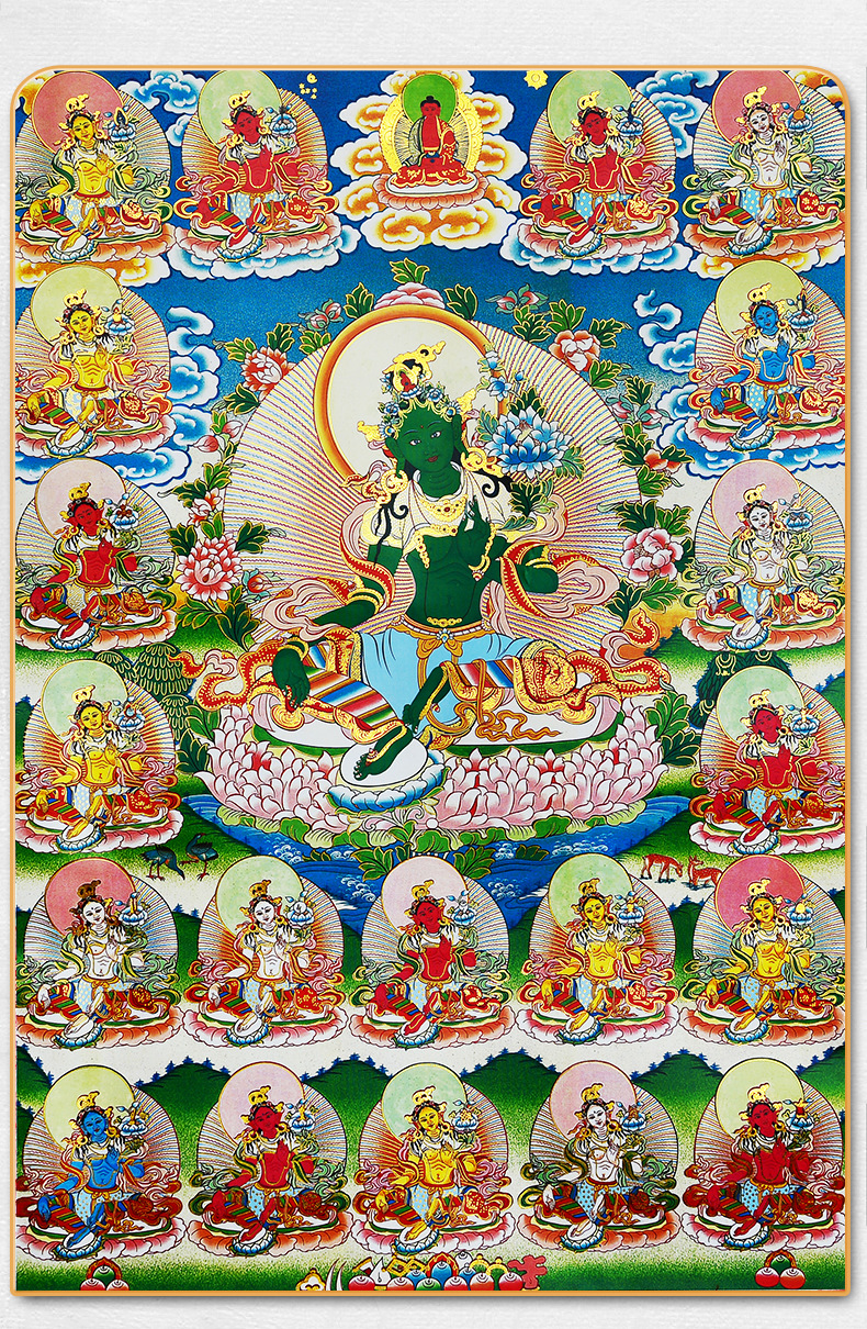 Green Tara Thangka