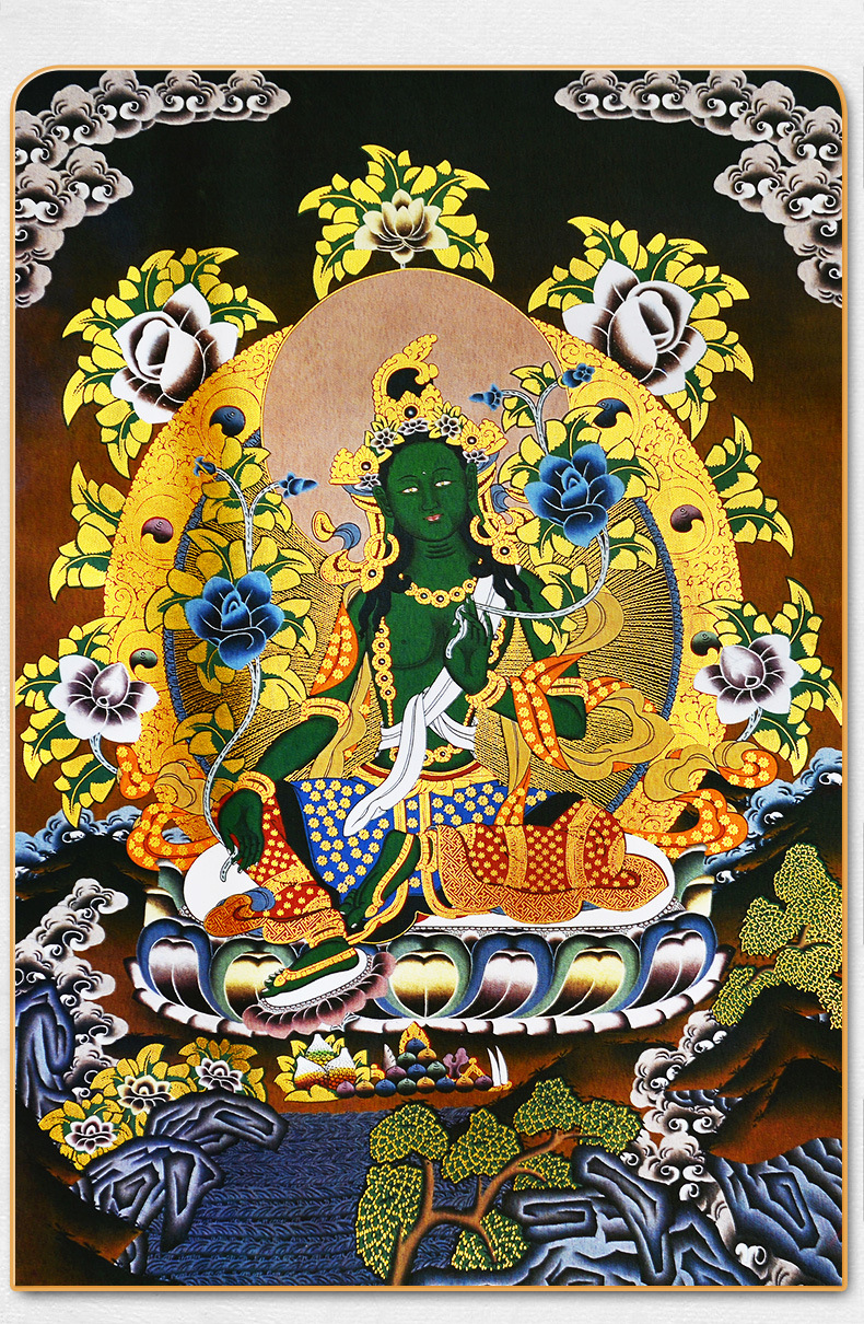 Green Tara Thangka