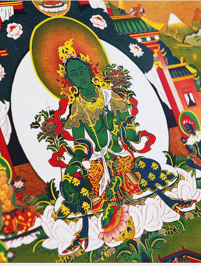 Green Tara Thangka