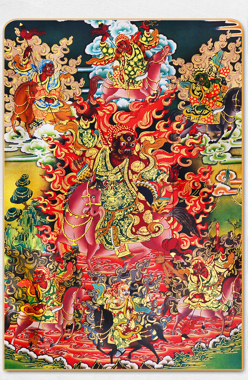 Zima Protector Deity Thangka