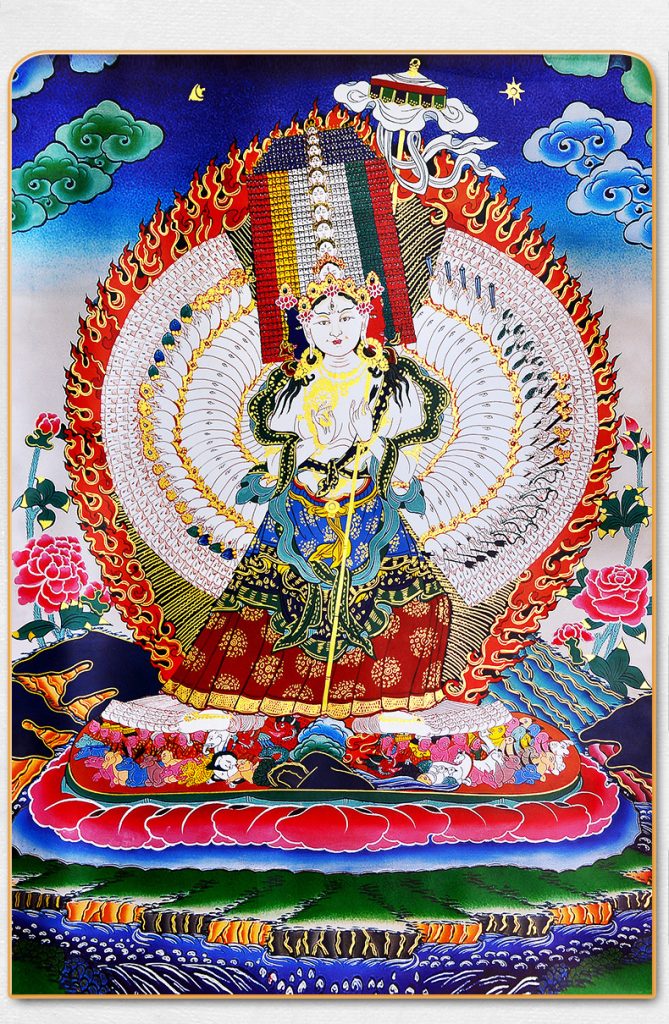 White Parasol Buddha Thangka